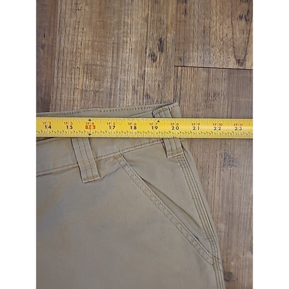 Carhartt Relaxed Fit Pants Men's  42x34 Khaki Tan Rugged Flex Canvas Workwear - Picture 4 of 7